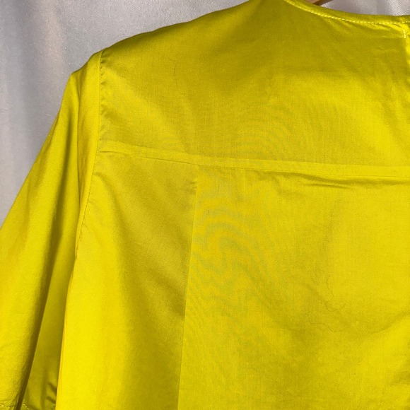 Maria McManus Mini Cocoon Dress Lemongrass Voile Sz XS Shift Tunic Yellow $590 - Picture 14 of 15
